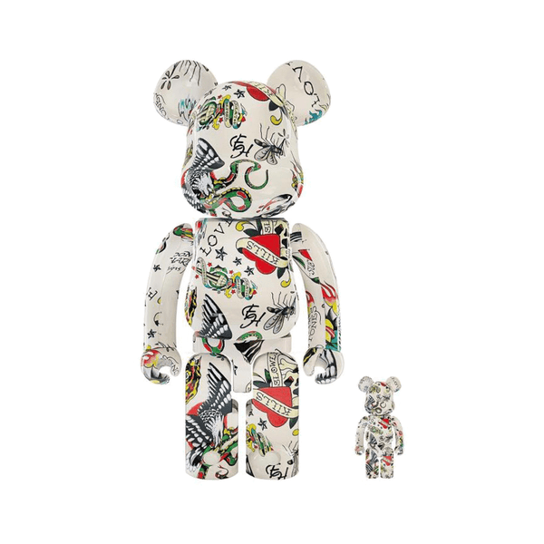 BE@RBRICK x Ed Hardy 100%+400% set