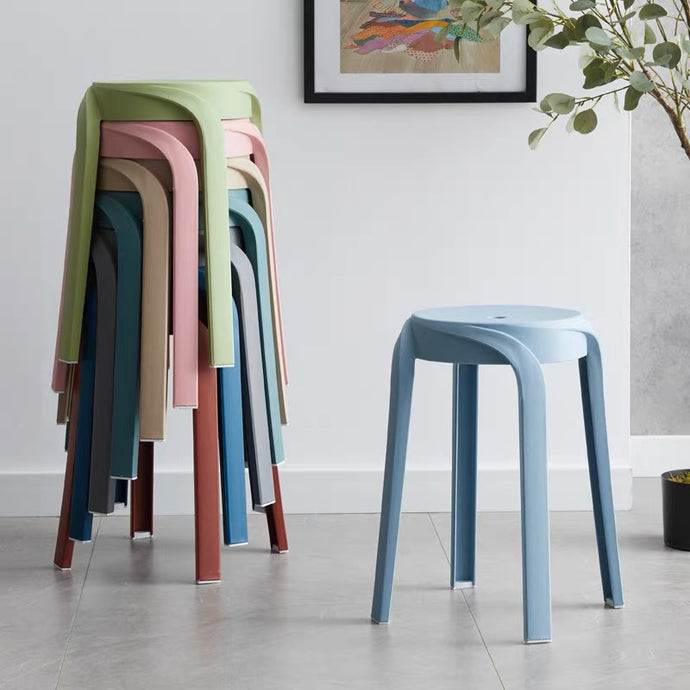 北歐簡約可疊式塑膠椅 - PAKELIMO