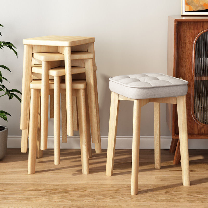 方形實木疊椅連軟墊 - PAKLEIMO